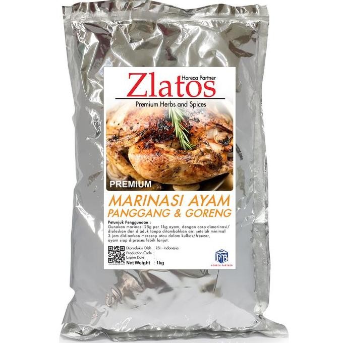 

DISKON! MARINASI AYAM PANGGANG & GORENG PREMIUM ZLATOS 1KG - BUMBU MARINASI PROFESIONAL