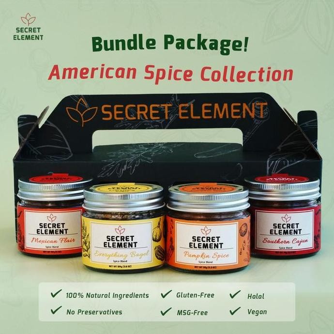 

DISKON! BUNDLE AMERICAN SPICE COLLECTION BUMBU MASAK PREMIUM LENGKAP
