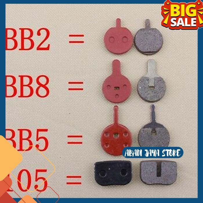 BB8 BB2 KAMPAS REM CAKRAM SEPEDA KANVAS KANPAS BICYCLE DISC BRAKE PADS BY ABADI JAYA STORE
