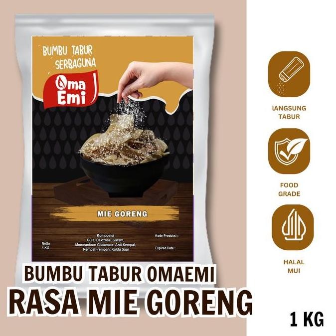 

DISKON! BUMBU TABUR MIE GORENG 1KG SEASONING SNACK & MAKANAN RINGAN HALAL