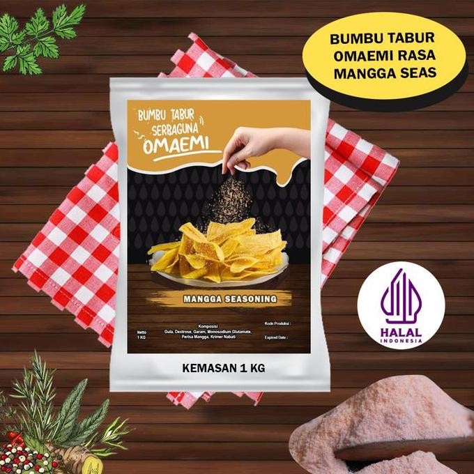 

DISKON! BUMBU TABUR OMAEMI MANGGA 1KG UNTUK SNACK KERIPIK & CAMILAN FOOD GRADE