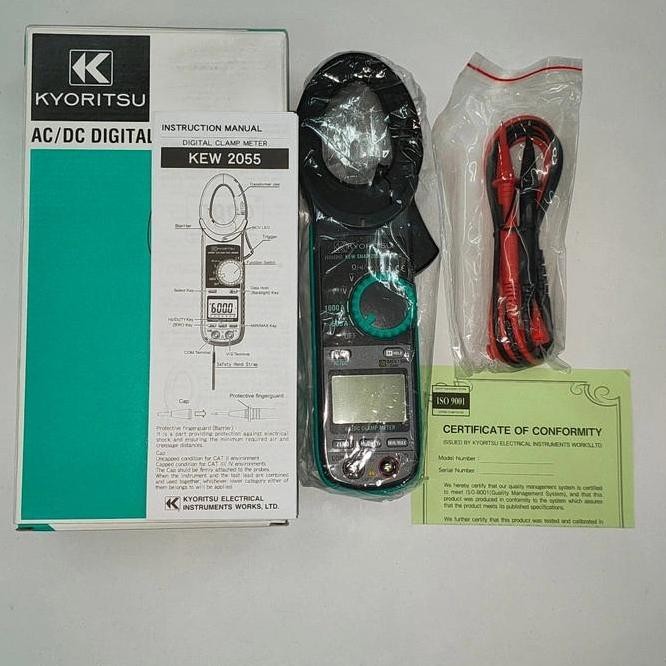 Kyoritsu 2055 Digital Clamp Meter Tang Ampere Ac/Dc 1000A Kyoritsu2055