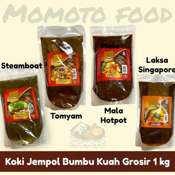 

DISKON! KOKI JEMPOL BUMBU TOMYAM, SUKI, STEAMBOAT 1KG - KEMASAN GROSIR HORECA