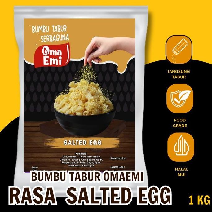 

DISKON! BUMBU TABUR SALTED EGG 1KG PREMIUM UNTUK SNACK & KERIPIK