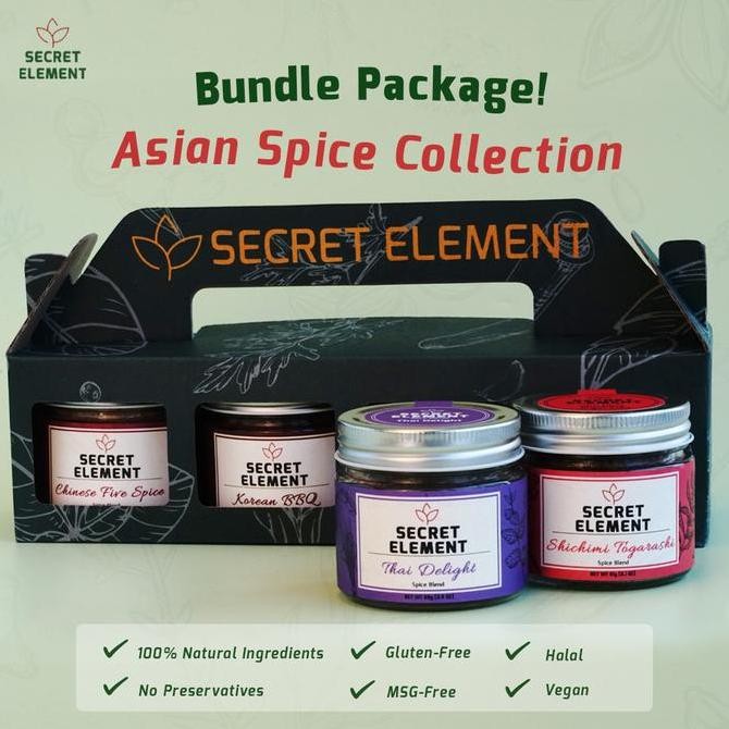 

DISKON! BUNDLE PAKET BUMBU ASIAN SPICE COLLECTION - BUMBU MASAK ASIA LENGKAP