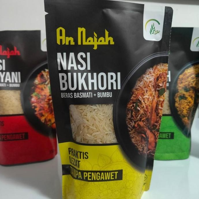

DISKON! ANNAJAH PAKET BERAS BASMATI + BUMBU NASI BUKHORI PREMIUM