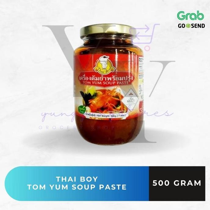 

DISKON! THAI BOY TOM YUM PASTE 500GR | BUMBU SUP TOMYAM THAILAND HALAL SIAP MASAK