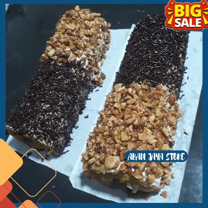 

HOME MADE 3IN1 BOLU GULUNG MEDAN SWISS ROLL CAKE / MOCCA / NOUGAT BY ABADI JAYA STORE