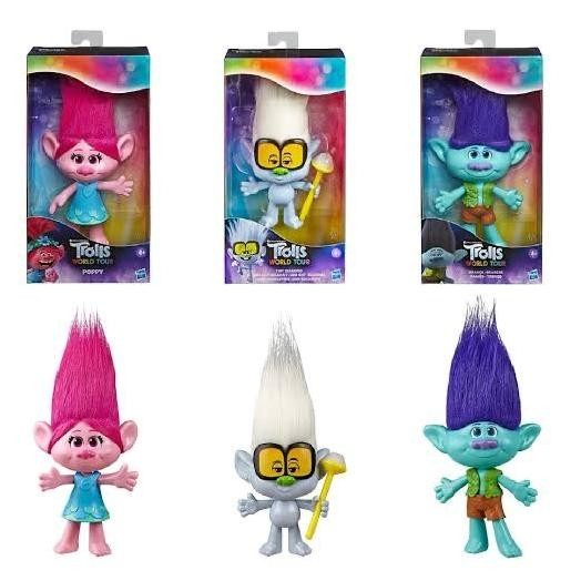 TROLLS WORLD TOUR POPPY BRANCH TINY DIAMONDS ORIGINAL HASBRO TROLLS