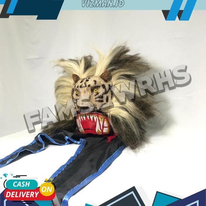 Topeng Macan Reog Ponorogo Terbaik Variasi Macan Putih Jaranan