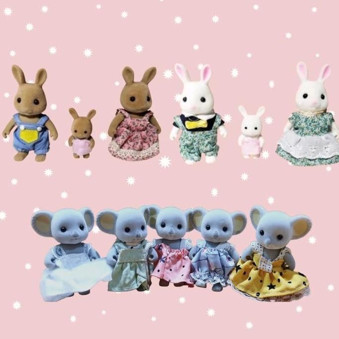 koala diary doll boneka koala rabbit doll sylvanian look alike
