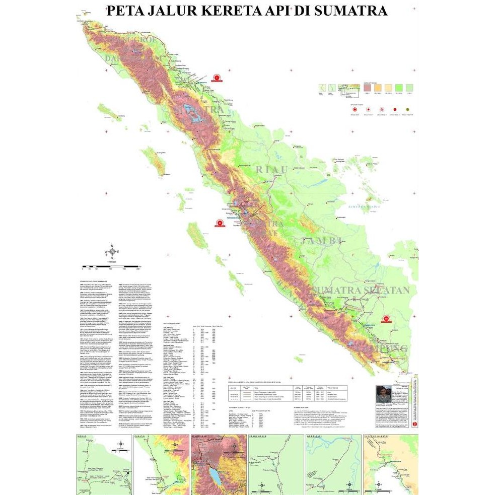 PETA SEJARAH JALUR KERETA API DI JAWA DAN SUMATERA