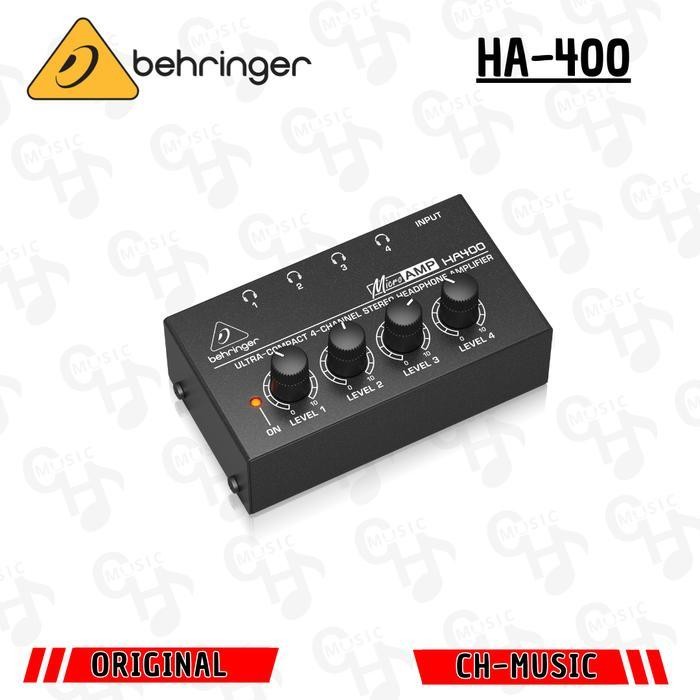 behringer ha400 ha 400 ha-400 headphone amplifier