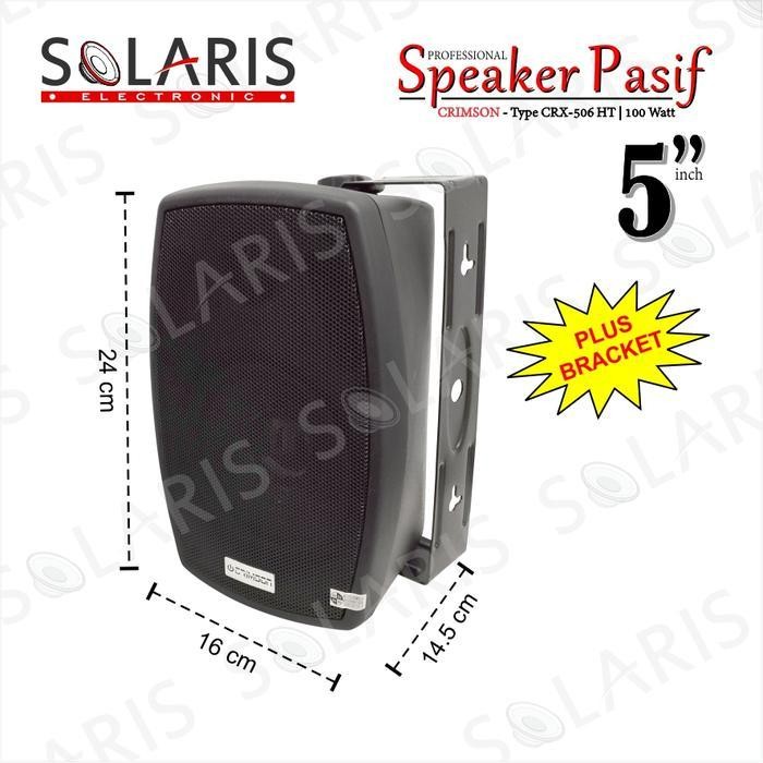 SPEAKER 5 Inch Pasif SWITCHING TRAVO Crimson CRX-506 HT Plus BRACKET Berkualitas Terbaru
