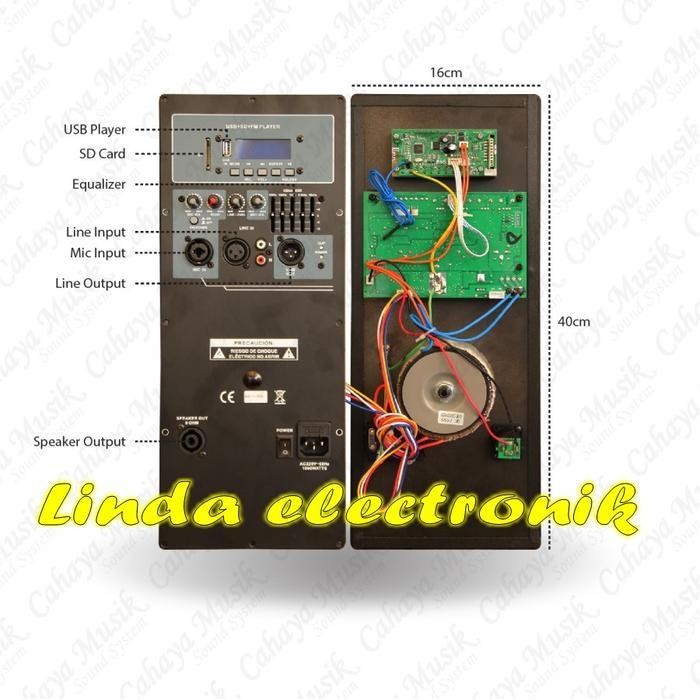 mesin speaker aktif power kit aktif ha300 ha 300 original