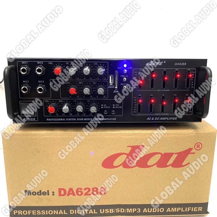 Power Amplifier Karaoke Dat Da 6288 Original Amplifier Dat Da6288 Da6288 ( Bisa COD )