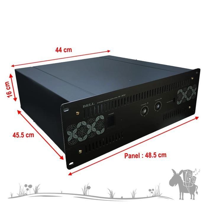 BOX M-900 M900 M 900 POWER AMPLIFIER AUDIO CASING AMPLIFIER BELL