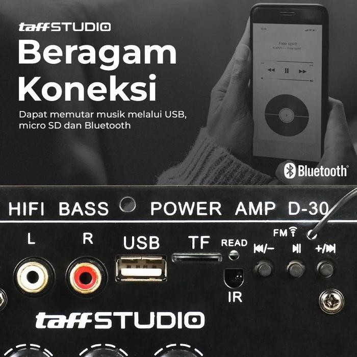 Ampli Amplifier Papan Audio? Bluetooth Subwoofer Universal DC 12-24V 1224 Mixer 2 Cenel Mini Untuk P