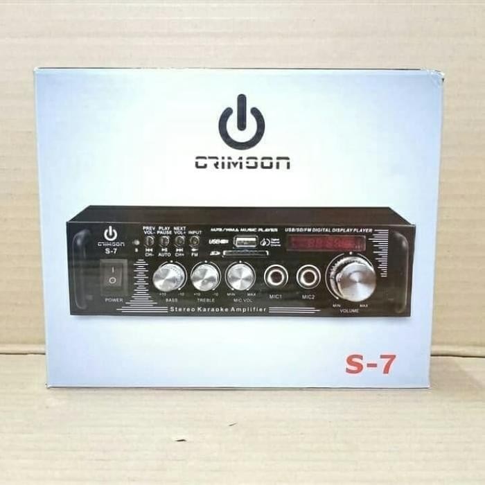AMPLIFIER MINI CRIMSON S 7 BLUETOOTH AC/DC KARAOKE USB