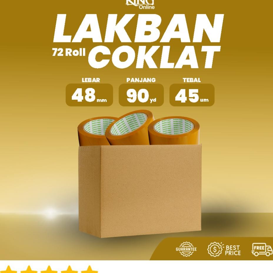 

1 Dus Lakban Coklat 48 Mm X 90 Yard 75 Yard Isolasi Tebal Ontape Opp