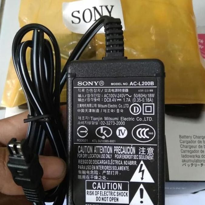 Charger Adapter Sony Ac-L200B. Ac-L200 For Handycam Camcorder