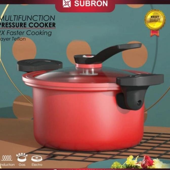 NEW Subron Panci Presto Teflon 3.5Liter Pressure Cooker
