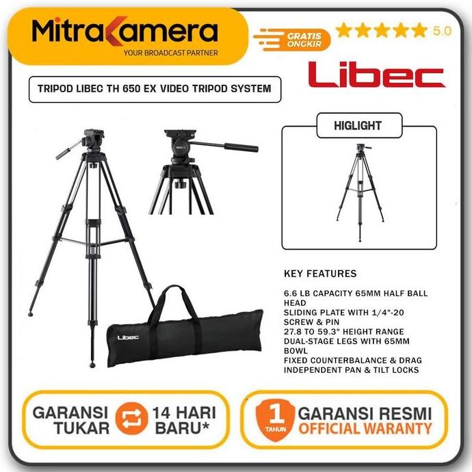 Tripod Libec Th 650 Ex Video Tripod System