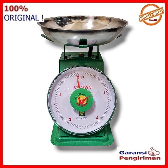 Timbangan Duduk Timbangan Buah 5 Kg Crown Original Dan Terpercaya