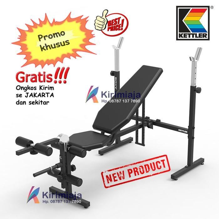 Kettler Axos Weight Training Bench Press Bangku Fitness Gym Sit Up Original Dan Terpercaya