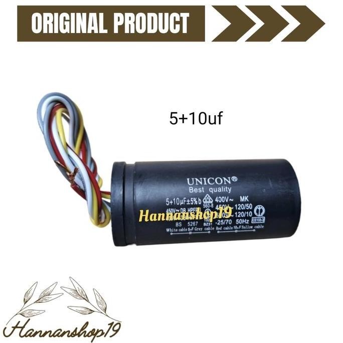 kapasitor mesin cuci 2 tabung Sharp, Capasitor mesin cuci 2 tabung Sharp dll MURAH