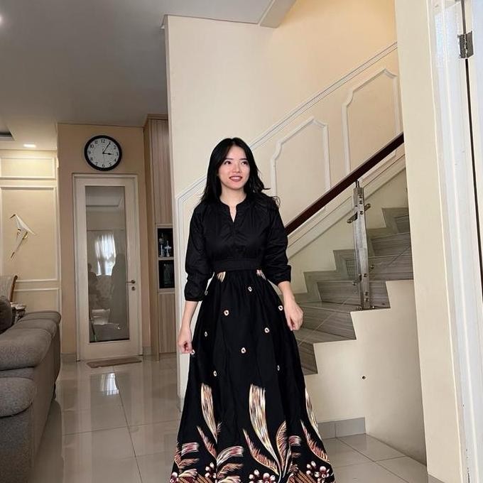 HERFIT BERNADA DRESS BATIK KATUN STRECH ADEM