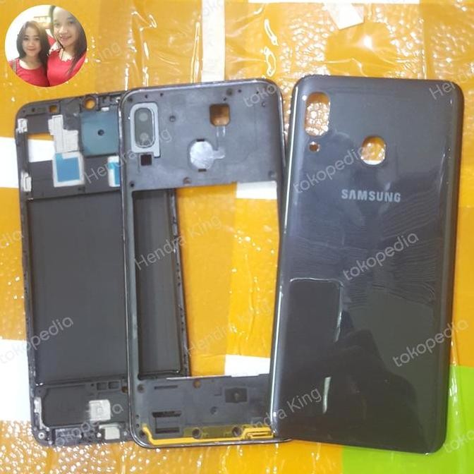 casing Samsung A30 fullset Back casing Bezzel frame lcd Samsung A30