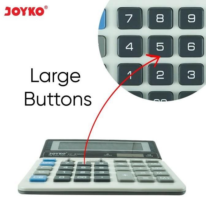 

Calculator Kalkulator Joyko Cc-810Ch 14 Digits Check Correct