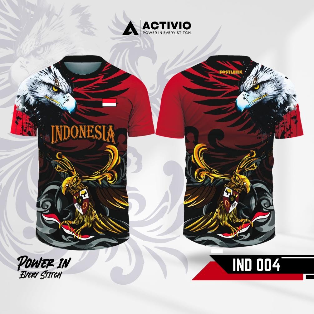 sd-5 My56 Jersey Kaos Bola Indonesia Garuda Baju Timnas Full Printing Merah Putih Kemerdekaan Dryfit