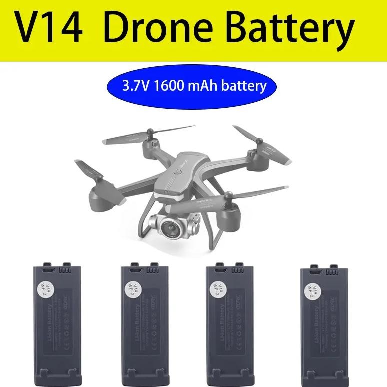 (PO) 4DRC V14 Mini Drone Battery Original 1S 3.7V 1600mah Lipo Battery for 4DRC-V14 RC Quadcopter He