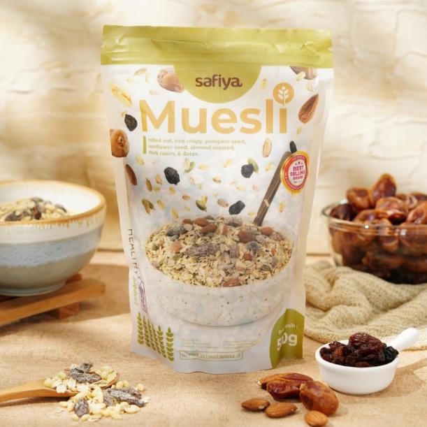 

Original Safiya Muesli Fruit & Seed 1 Kg Sereal Sehat Original Diet Ka-79