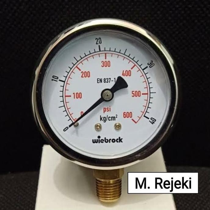 Pressure Gauge Wiebrock En 837-1 - 40 Kg Termurah