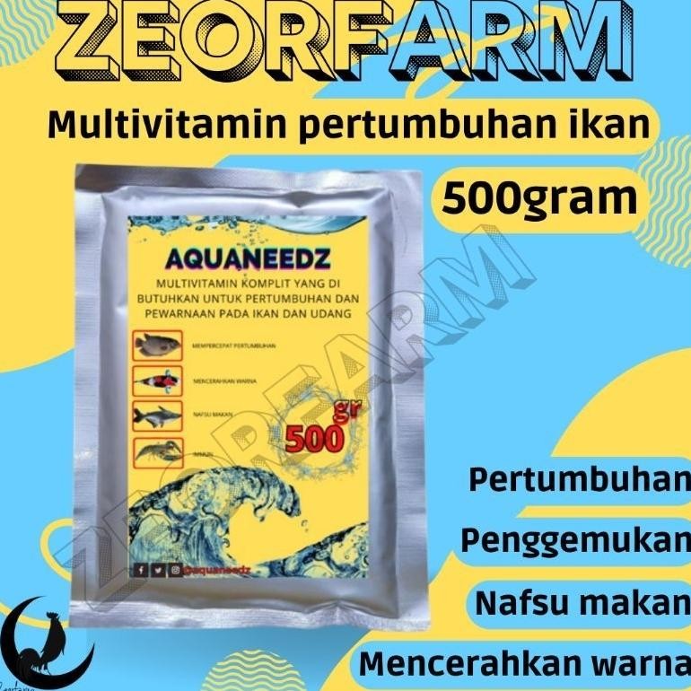 Berkualitas Multivitamin Pertumbuhan Suplemen Penggemukan Pembesaran Ikan Pencerah Warna Koi Lohan C