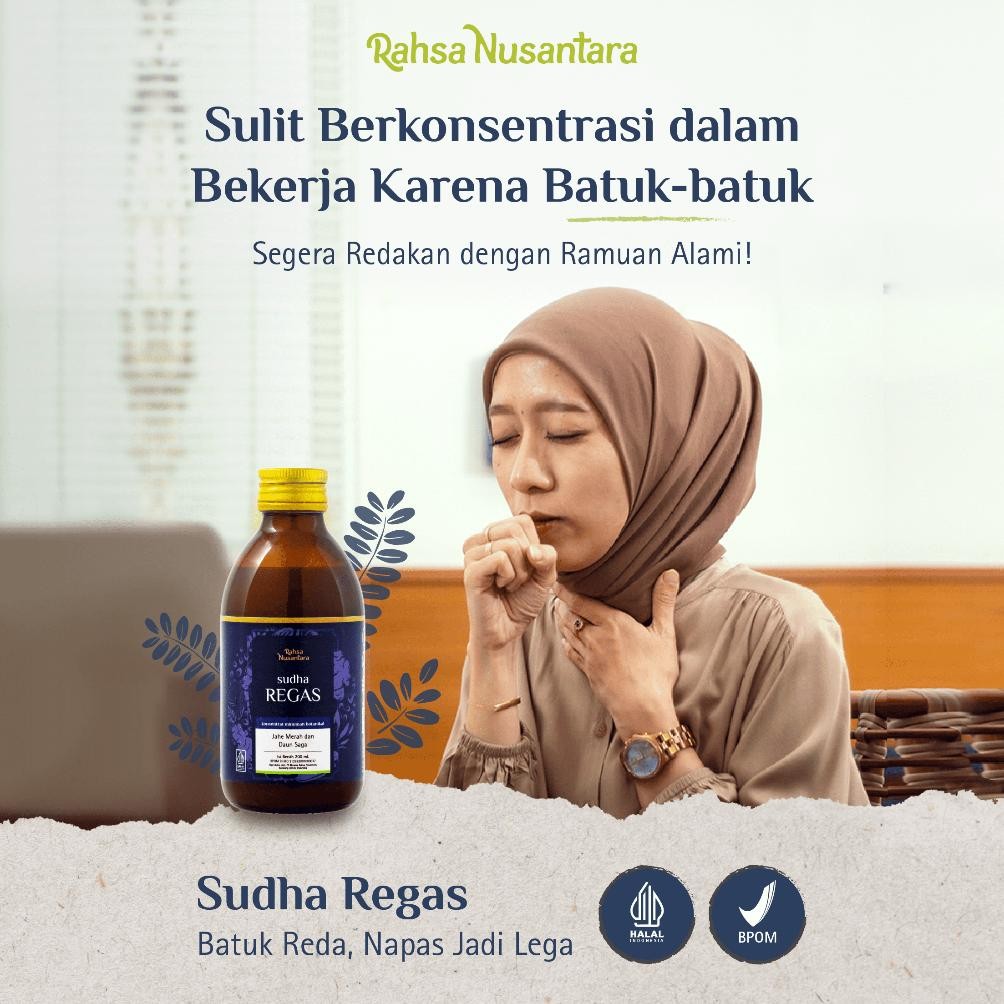 

Hot Sudha Regas 200Ml | Bpom - Ramuan Herbal Melegakan Tenggorokan, Membantu Meredakan Flu, Batuk, Dan Pilek | By Rahsa Nusantara Be09