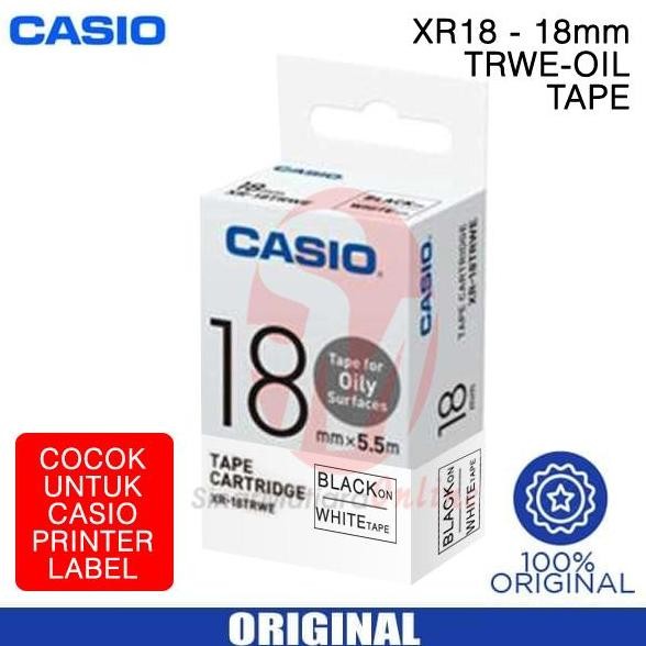 

TERLARIS - PITA LABEL CASIO XR 18 TRWE OIL TAPE