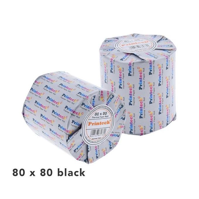 

TERLARIS - PRINTECH Kertas Thermal Kasir 80x80 Black 10 Roll / 03022-2