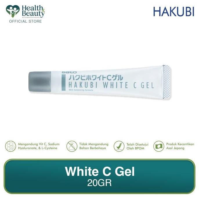 TERBARU - Sato Hakubi White C Gel Pencerah Wajah 20gr