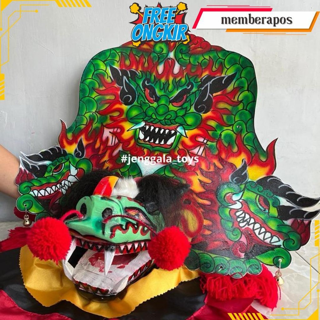 Barongan Devil Kayu Besar Anak Cod