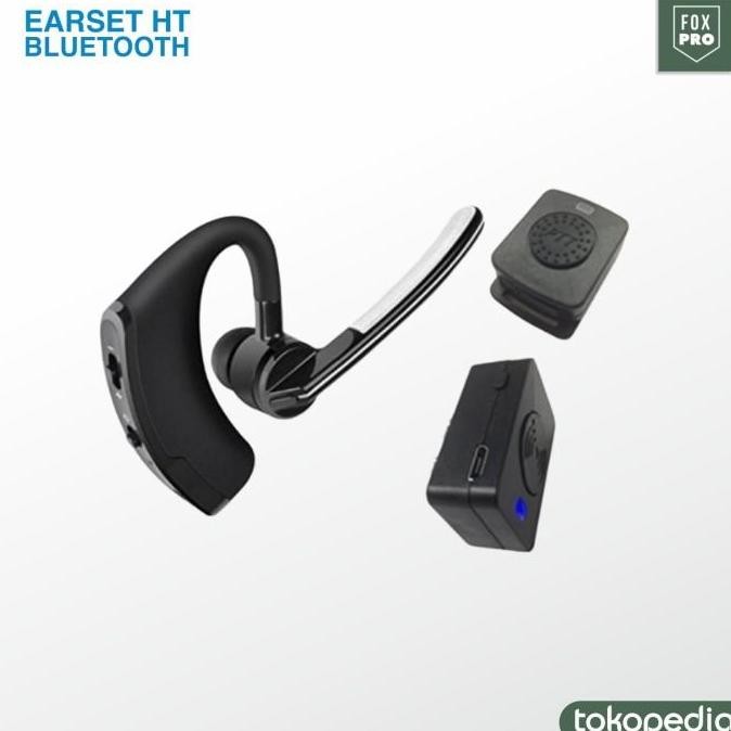 TERBARU - FOX PRO Headset Bluetooth HT Earpiece Walkie Talkie BAOFENG Wireless Radio BTHD1 dengan Ko