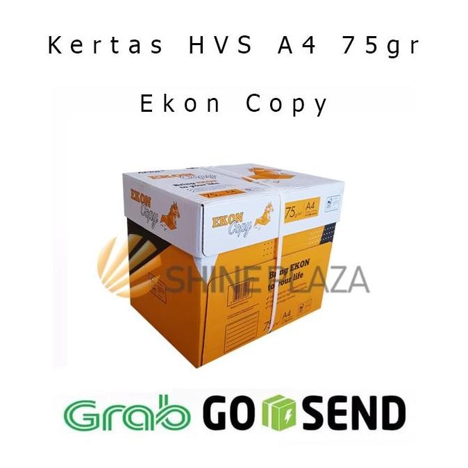

TERLARIS - Kertas HVS A4 75gr Ekon Copy 1 Dus - Khusus Gosend