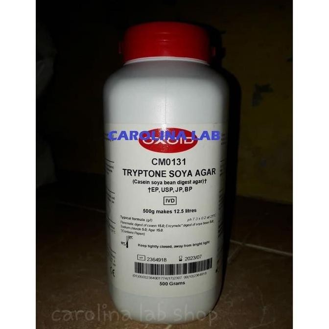 

NEW TRYPTONE SOYA AGAR 500 GR - OXOID CM0131B
