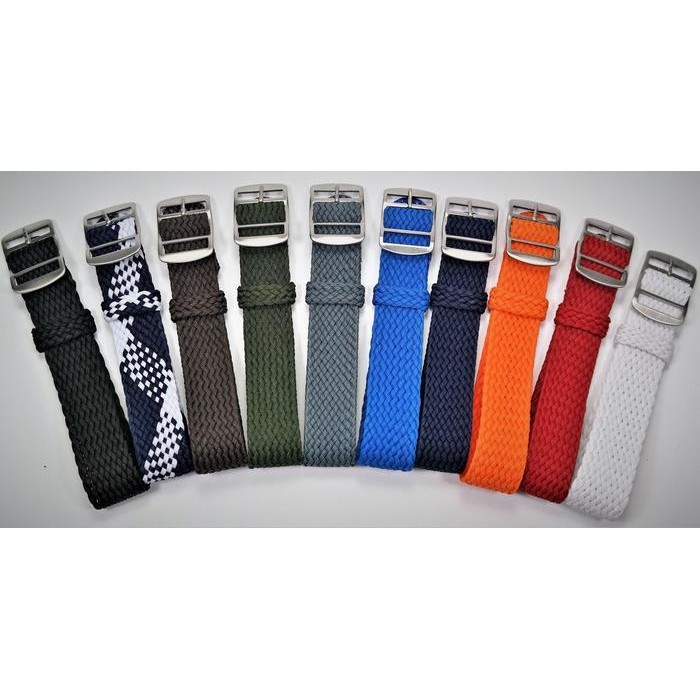Tali Jam Tangan Anyaman Nato Perlon Watch Strap Braided Nylon 18 20 22