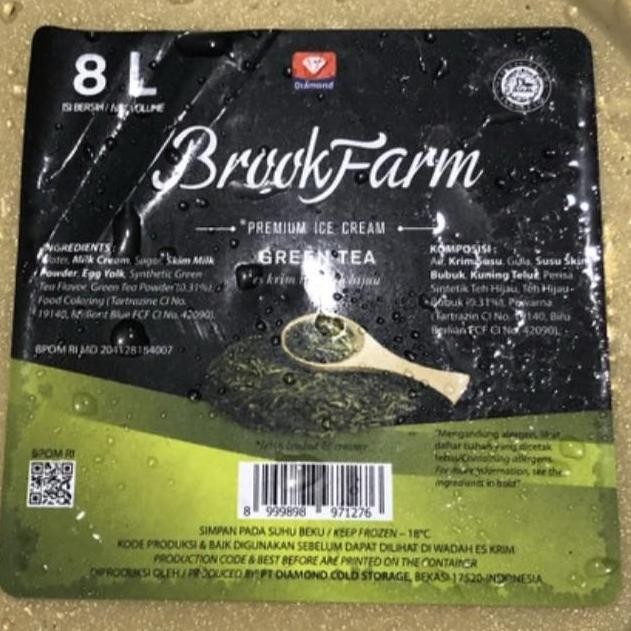 

Es Krim Matcha Greentea Brookfarm Diamond 8L Pail Langsung Kirim Bandu (Mine)
