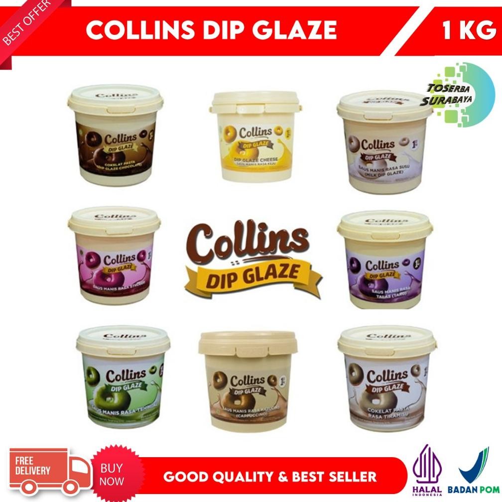 

Cod Collins Dip Glaze 1Kg - Selai Topping & Filling Best Seller Rd-67