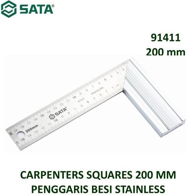 

Penggaris Siku Besi 20Cm 91411 - Carpenters Squares 200 Mm Sata Tools